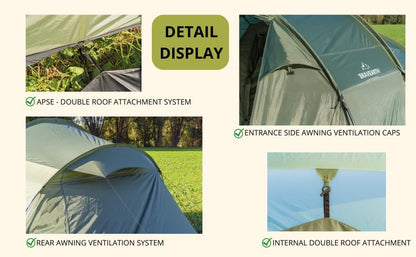 Jaguar campingtent unisex volwassenen, groen