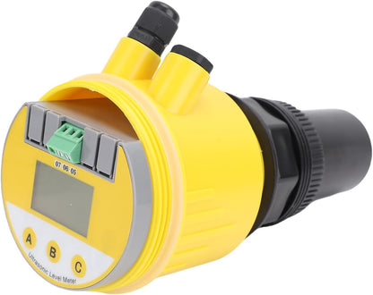 Digitale ultrasone niveaumeter met lcd-scherm, 0-10 meter, 4-20 mA analoge uitgang, DC24V-voeding, voor water- en rioolwaterzuivering, elektriciteit en mijnbouw