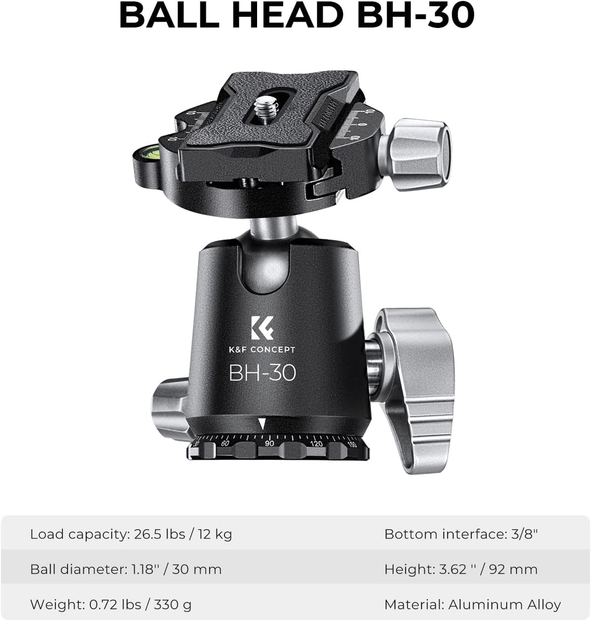 Camerastatief – Fotostatief – Reisstatief – Tripod – DSLR-statief – Koolstofvezel, 173 cm Verstelbaar – 360° Balhoofd
