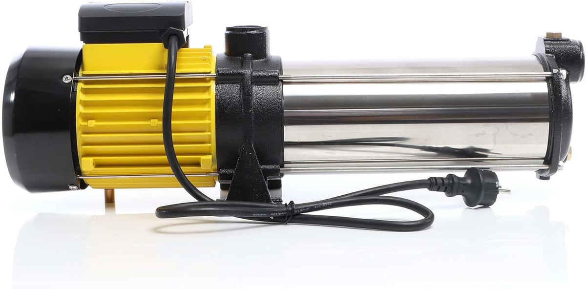 Wiltec centrifugaalpomp meertraps 9000 l/h 2200 W opvoerhoogte 55 m waterpomp voor huishoudelijke watersystemen, ideale stromingspomp voor huis en tuin
