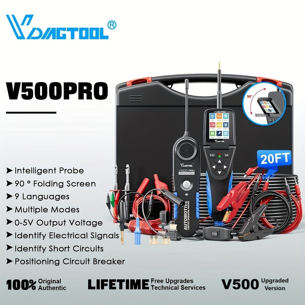 Automotive Power Circuit Probe Kit – Circuit Tester – Multimeter – Oscilloscoop – Relay Tester – 0-5V Voeding – Breaker Finder – Draadopsporing – Compact & Gebruiksvriendelijk