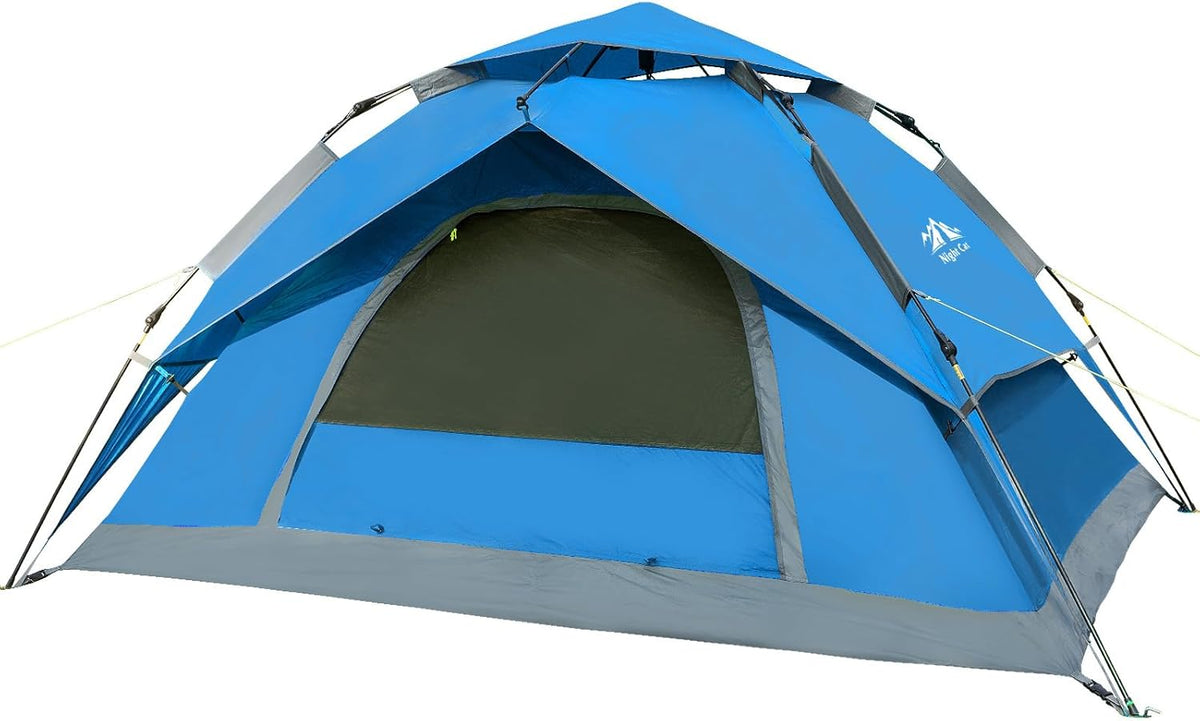 Night Cat Camping Tent 2 3 4 Persoon Man Waterdicht Gemakkelijk Set Up Nemen Up Dome Familie Tent Automatische