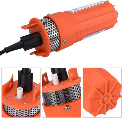 Estink Waterpomp 12V dompelpomp op zonne-energie, 30 m opvoerhoogte, voor diepe putten en watervoorziening