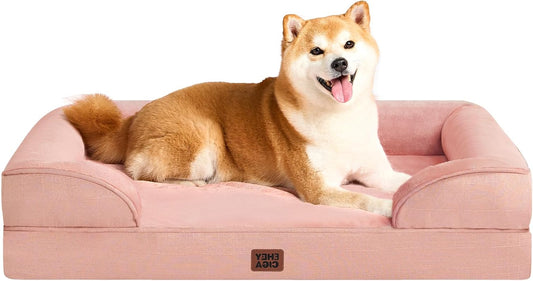 Orthopedische Hondenmand – Hondenkussen – Hondenbed – Hondenmat – Honden Sofa – Memory Foam – Waterdicht – Antislip – Afneembare Wasbare Hoes – Hoge Opstaande Randen – Geschikt Voor Kleine En Middelgrote Honden
