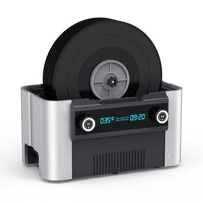 LifeBasis Ultrasone reiniger 6 l, 49 kHz Ultrasone Record Cleaner met timer en schijfhouder voor vinylschijf/sieraden/bril, 240 W