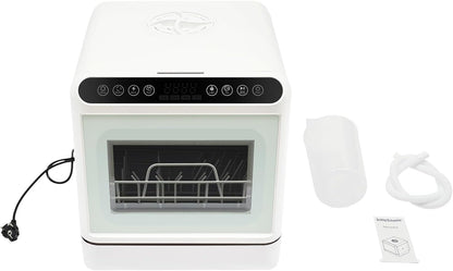 Table Dishwasher, 1100 W, Portable Small Table Dishwasher, Mini Dishwasher with Four Washing Modes, Portable Dishwasher, Table Dishwasher, Freestanding for Small Kitchens
