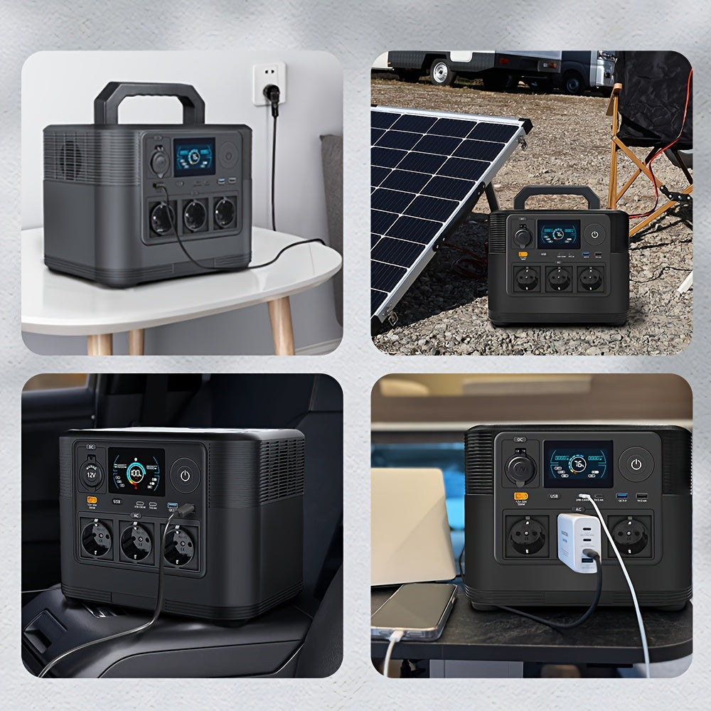 Draagbare Powerstation – Powerbank – Mobiele Accu – Noodstroom – Outdoor Generator – 1008Wh Batterij – 1200W Continue Output