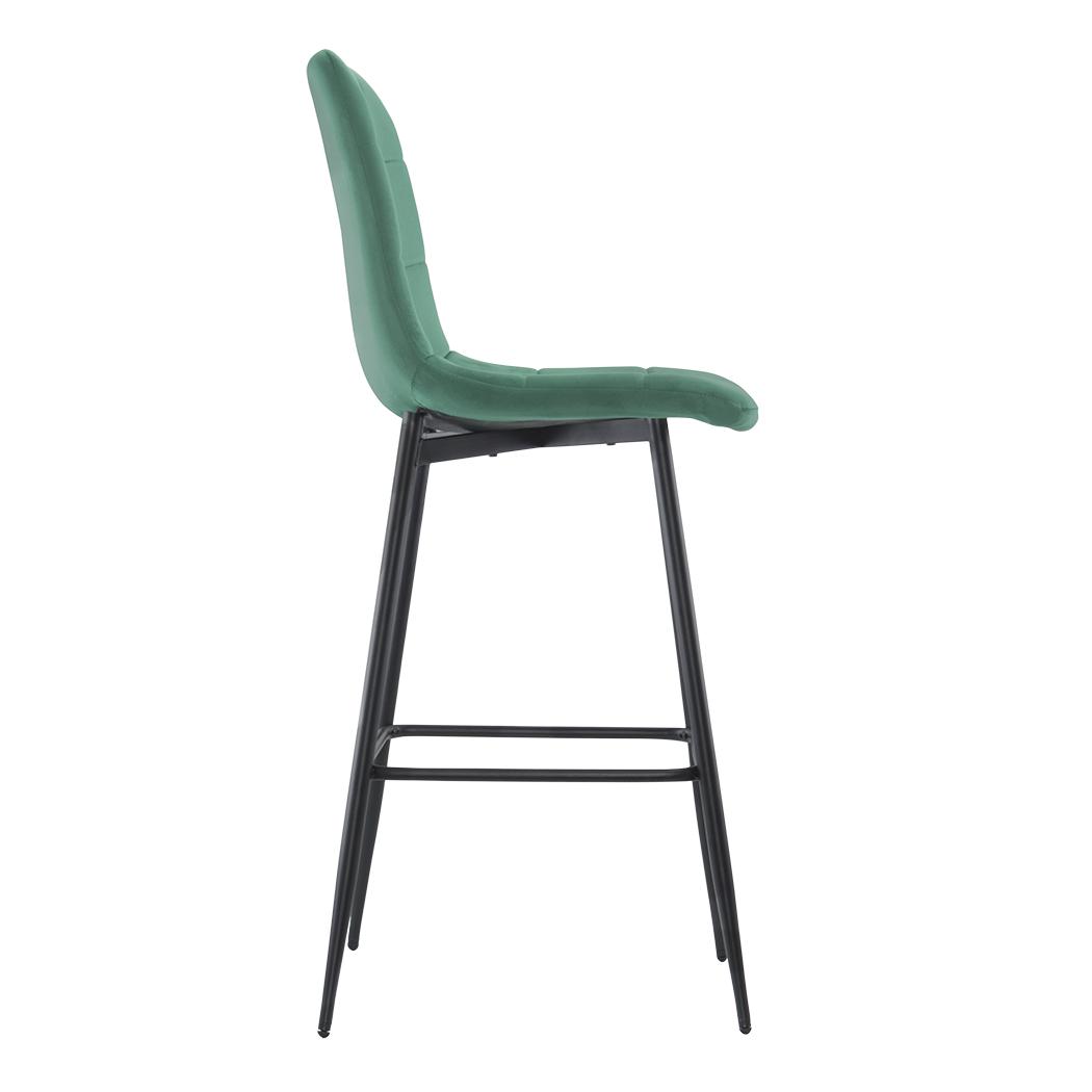 Velvet Fauteuils – Fluwelen Stoelen – Lounge Stoelen – Zacht Zitmeubilair – Gezellige Fauteuils – Set Van 2 – Groen – Houten Frame – Rugleuning Met Voetensteun