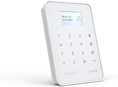 Safe2Home® Extern toetsenbord buiten SP310 + binnen voor draadloos alarmsysteem serie SP310 - bedieningspaneel met RFID-reader - toetsenbord voor alarmsysteem SP310