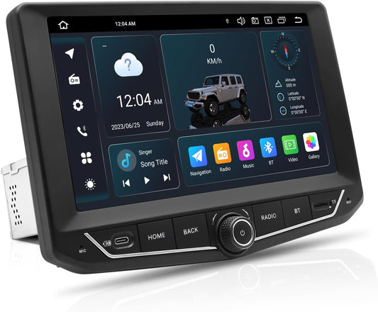 SWTNVIN 9 inch autoradio voor Jeep Wrangler JK 2011 2012 2013 2014 2015 2016 2017, Android 14 GPS 1280x720P IPS QLED-scherm, CarPlay & Android Auto, 4G LTE/5G WiFi, DTS, Octa-Core 4 + 6 GB
