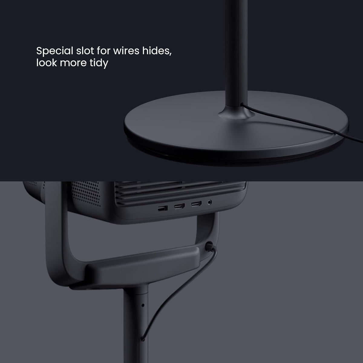 Projectorstandaard – Beamerstandaard – Projectorhouder – Beamerhouder – Vloerstandaard Voor Binnen En Buiten – Dubbele Vergrendeling – 135° Verticaal En 360° Horizontaal Verstelbaar