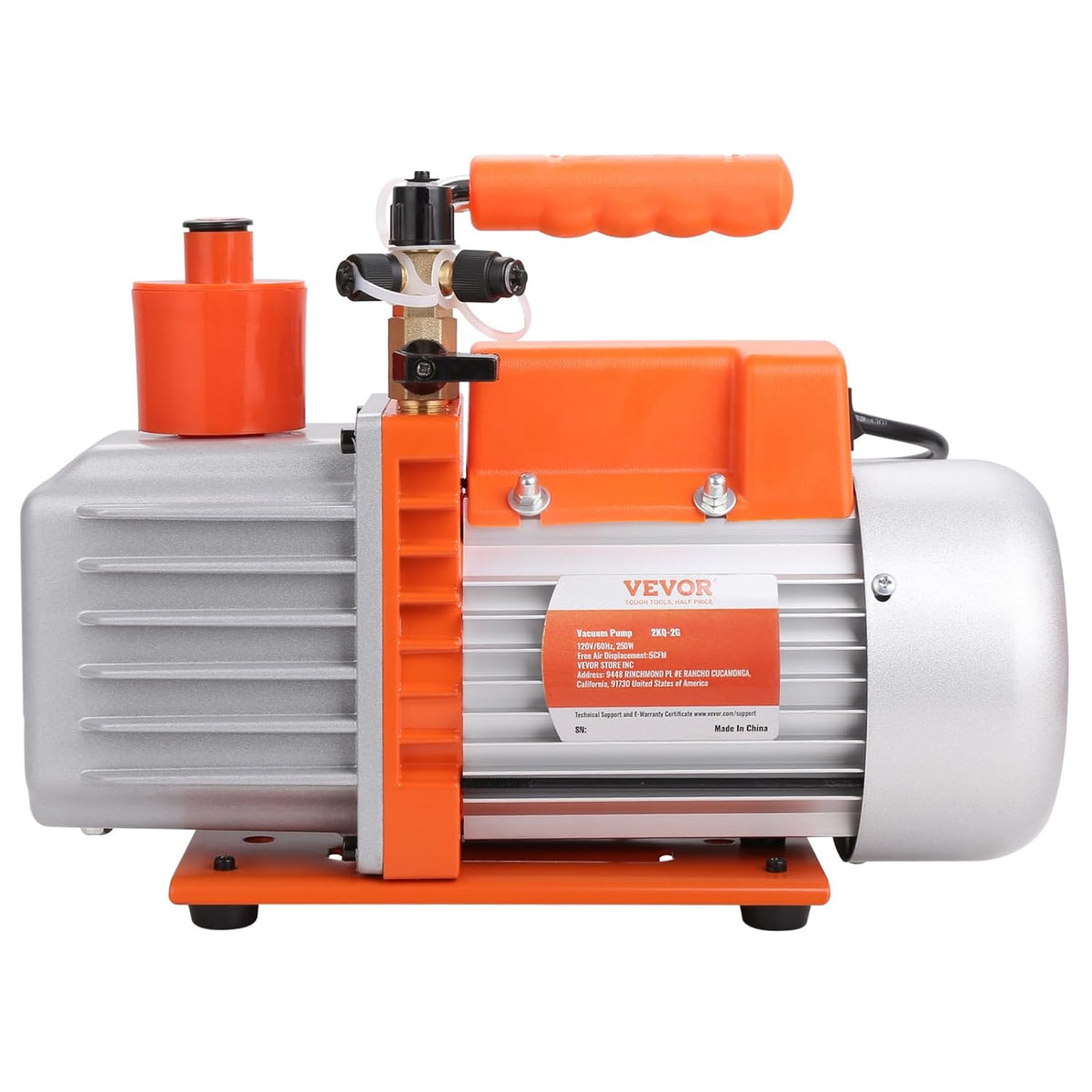 Vacuümpomp – Roterende Vacuümpomp – HVAC Vacuümpomp – Airconditioning Pomp – Koelpomp – 280 Watt Vermogen – 142 L/min Snelheid