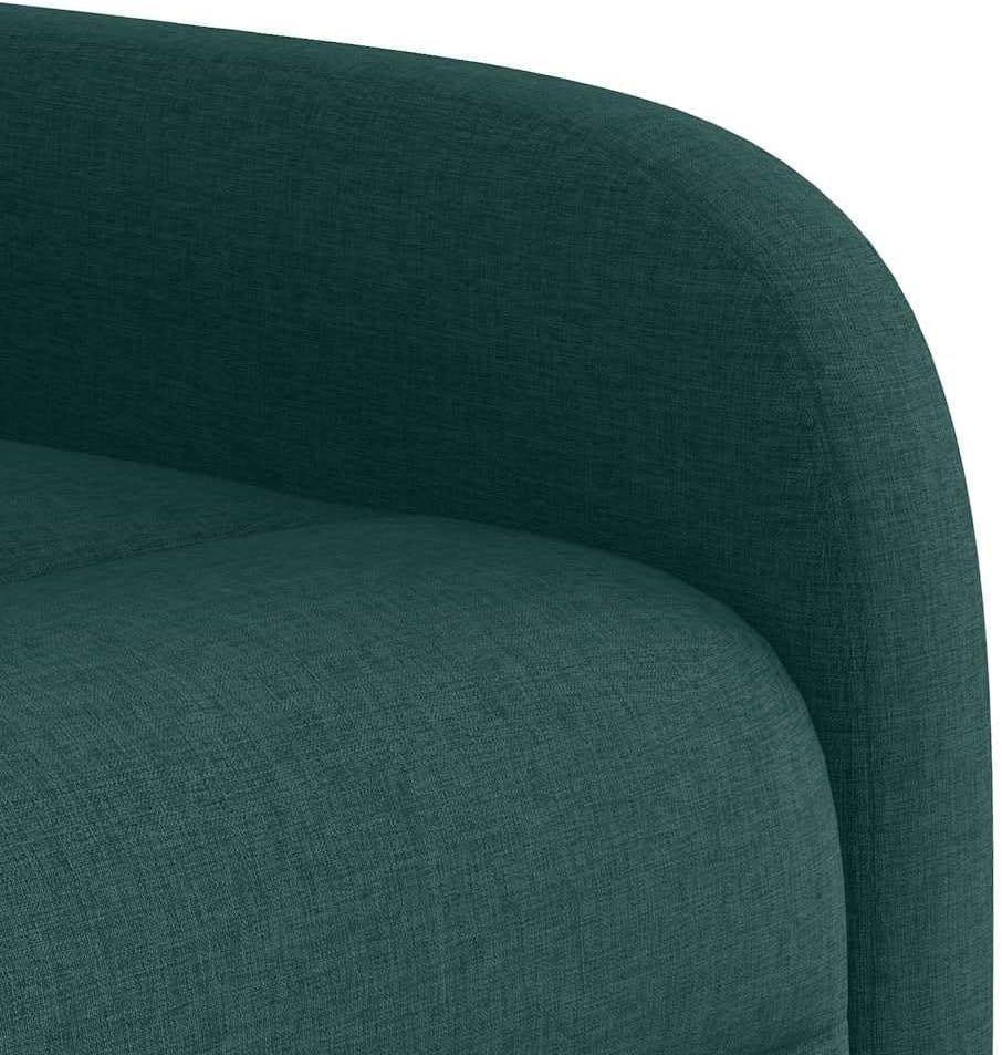 Sta Op Stoel – Sta-Op Fauteuil – Liftstoel – Relaxstoel – Verstelbare Zetel – Elektrische Liftfunctie – 6-Punts Massage – Donkergroen Stof