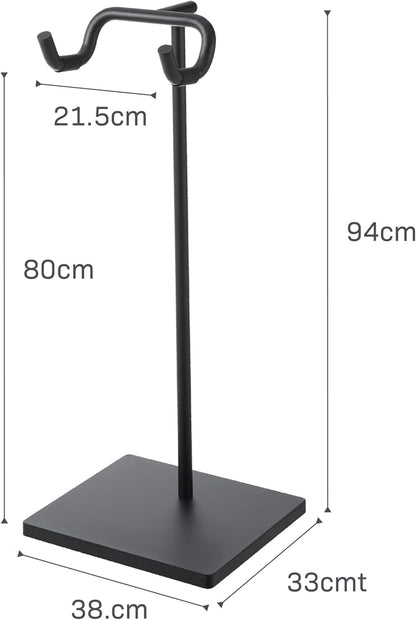 Yamazaki 1966 TOWER Bicycle Stand, black, Steel / Polypropylene / Silicone, 38 x 33 x 94 cm