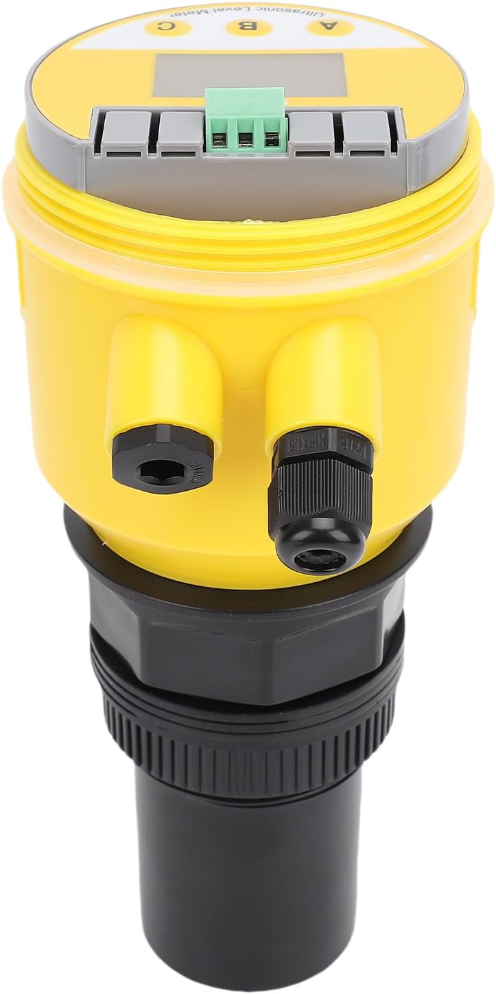 Digitale ultrasone niveaumeter met lcd-scherm, 0-10 meter, 4-20 mA analoge uitgang, DC24V-voeding, voor water- en rioolwaterzuivering, elektriciteit en mijnbouw