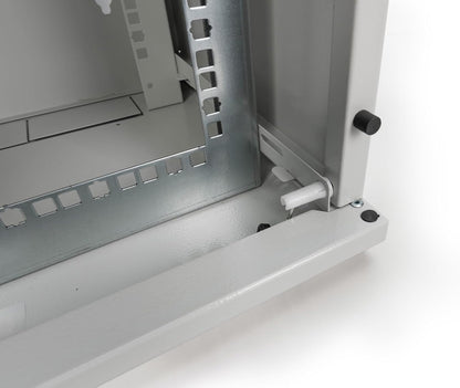 DIGITUS Netwerkkast 10“ / 19” - Wandmontage - 10 inch (10 HE horizontaal) of 19 inch (5 HE verticaal) - Grijs