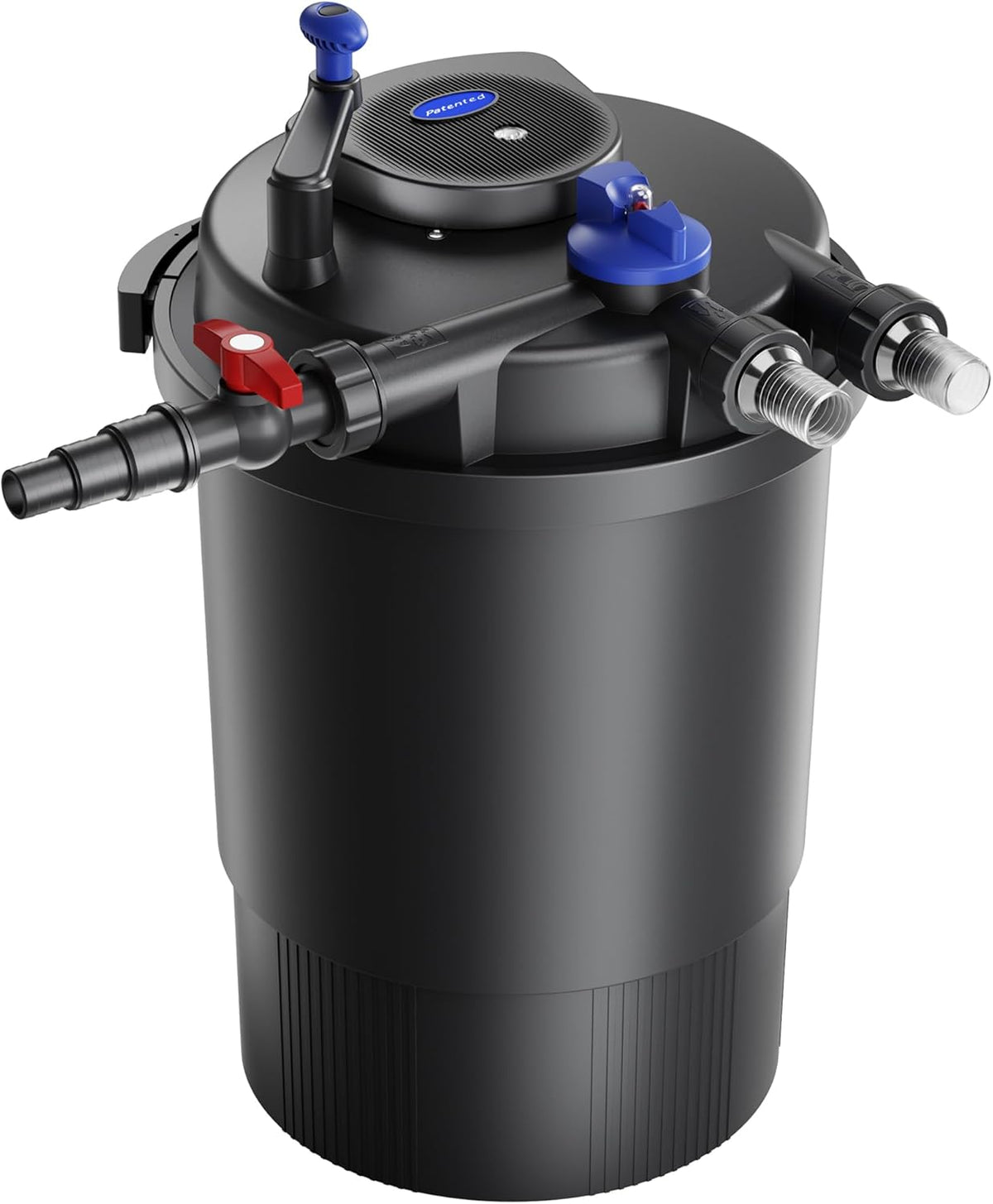 SunSun CPF-30000 Drukvijverfilter UVC-zuivering 55W Vijverfilter met debiet 6000l/h, Schoon vijverwater, vijverfiltersysteem, Voor vijvers tot 6000L, optimale biologische vijverfilterunit