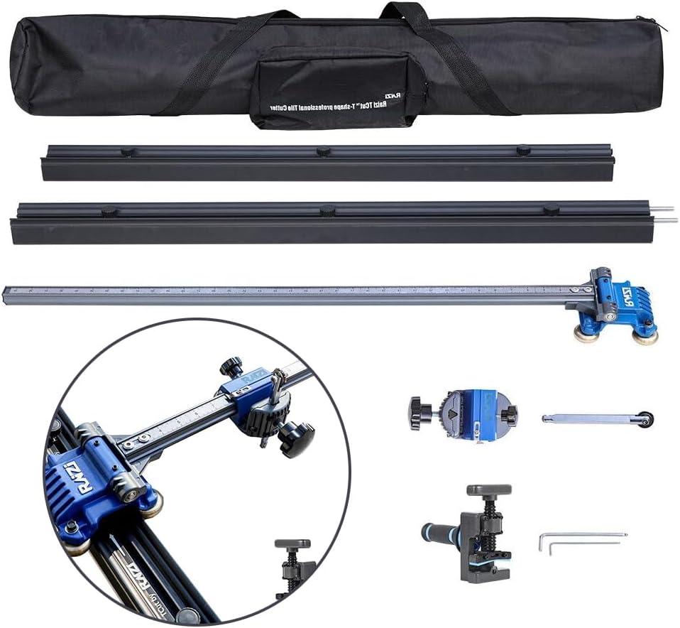 Tcut™ T-Form 2000MM Professionele handmatige tegelsnijder, Slim System tegelsnijder voor grootformaat tegels, porselein, keramiek
