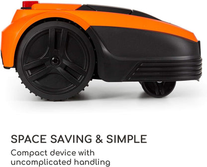 Blumfeldt Garden Hero - robotmaaier, lithium-ion-accu: 5,2 Ah, incl. Laadstation, automatisch opladen, looptijd: tot 180 min., Oppervlakte: tot 1.200 m², beschermingsklasse: IPX4, oranje