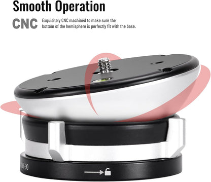 SUNWAYFOTO LB-90 Leveling Base Statief Hoofd 55LB Laadvermogen