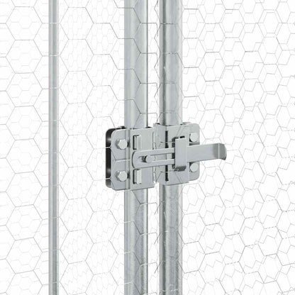 Kippenren – Kipverblijf – Dierenren – Buitenverblijf – Hokkenset – Gegalvaniseerd Staal – 200x100x190 cm – Stevig En Weerbestendig