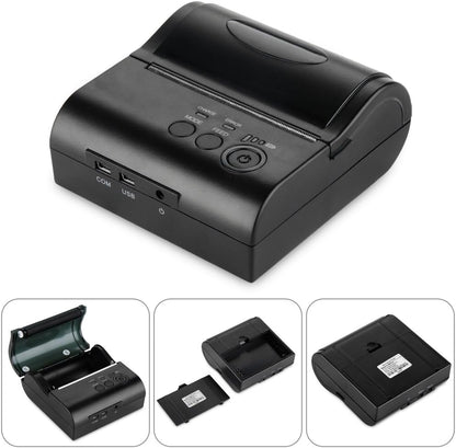 Bluetooth Thermische Printer 80 Mm – Bonnenprinter – Bonprinter – Kassabonprinter – Ticketprinter – Compact En Licht – Oplaadbare 2000 mAh Batterij