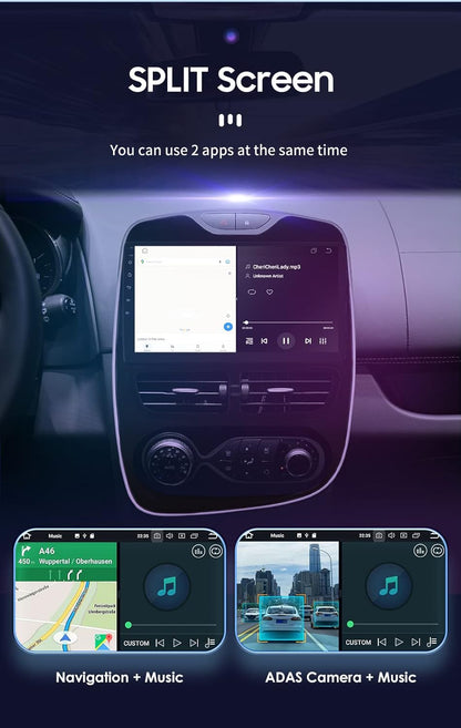 Android 12 Autoradio – Multimedia Systeem – Navigatie Radio – Touchscreen Car Stereo – Draadloze CarPlay & Android Auto – 9 Inch QLED Scherm – 4G + 32GB Opslag