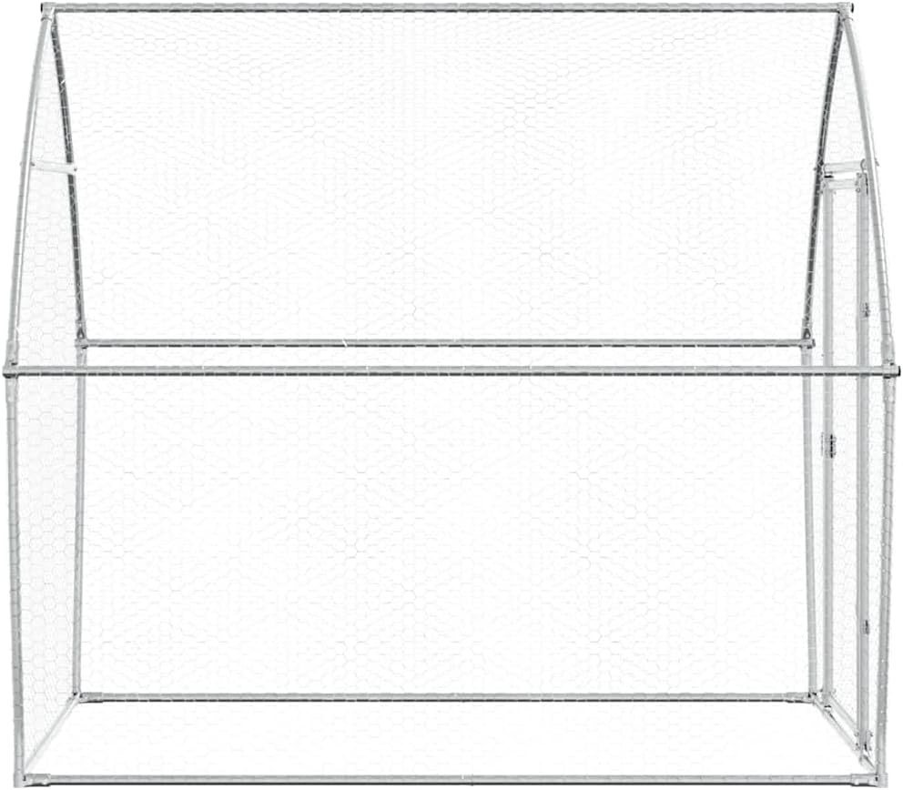 Kippenhok – Kippenren – Dierenren – Dierenhok – Kippenverblijf – Gegalvaniseerd Staal – Ruim 200x105x182 cm