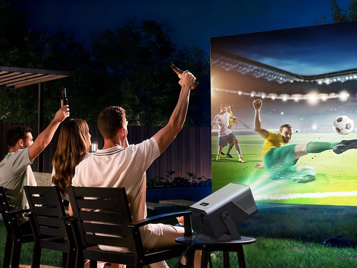 [8K-ondersteuning/2000 ANSI/AI visuele kalibratie] X7 slimme projector met Android 14 OS DoIby, 1080P UHD-projector met Netflix YouTube/AI Auto Focus & Keystone & Obstakel Avoidance/200 inch Display