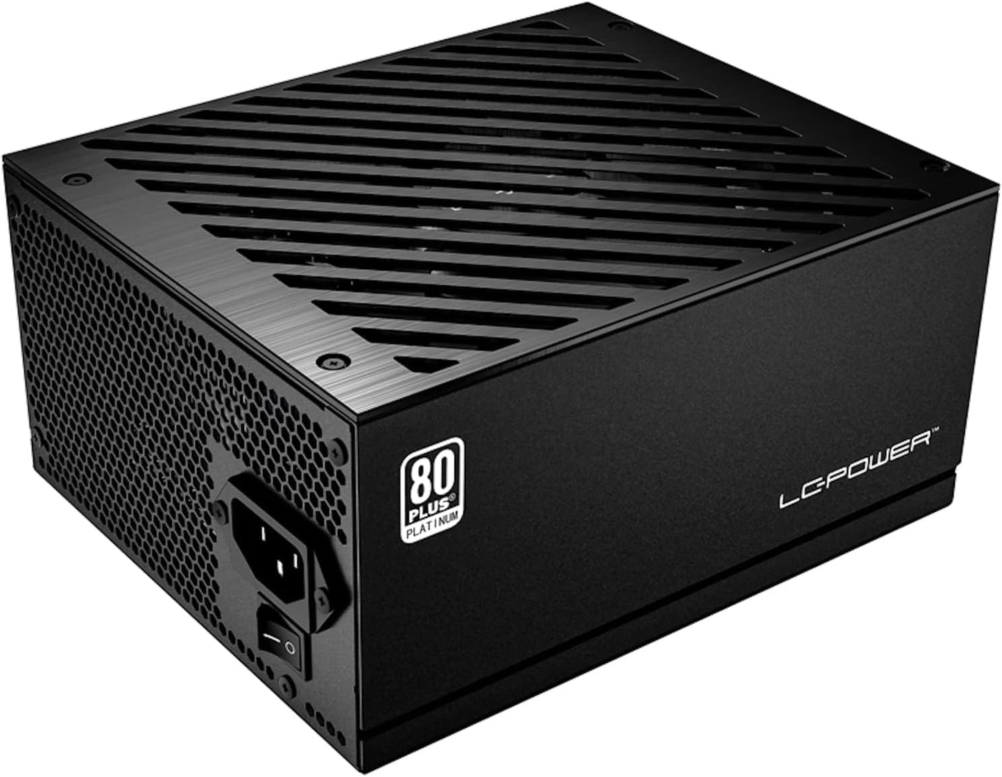 LC-POWER LC1200P V3.0 Atx-voeding 1200 W, geluidsarm, stroomvoorziening PC Gaming 1200 Watt, 80 Plus Platinum Power Supply met 135 mm ventilator, compatibel met Atx 3.0 en Pcie 5,0-92% efficiëntie