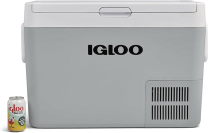IGLOO ICF 60 glacière à 59 liter, 12/24 V en 230 V, mini-Refrigérateur -18 °C tot 20 °C voor voertuigen, vrachtwagens, Bateau, campingwagens en voorbereiding.