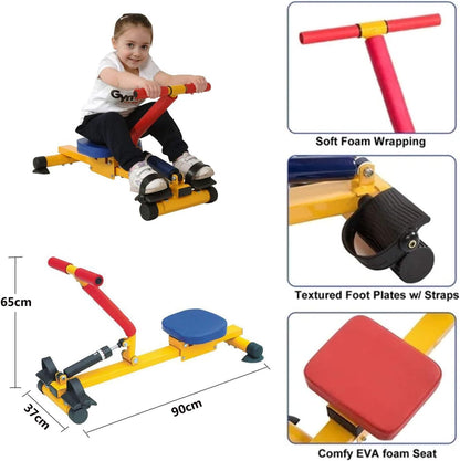Compact Rowing Machine for Home, Fitness Equipment Kids, Indoor Physical Training, Boys Girls Birthday Gifts - QUORE