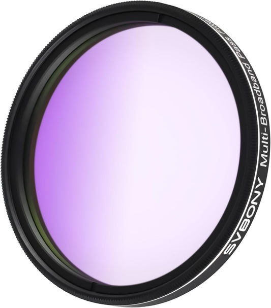 Svbony SV260 Telescoopfilter, 2'' Multi-bandpass Sterfilter, Afsnijdiepte OD4-filter, Telescoopaccessoires voor sterrenstelsels Emissie Reflectienevels Suburbane Deep Sky Astrofotografie