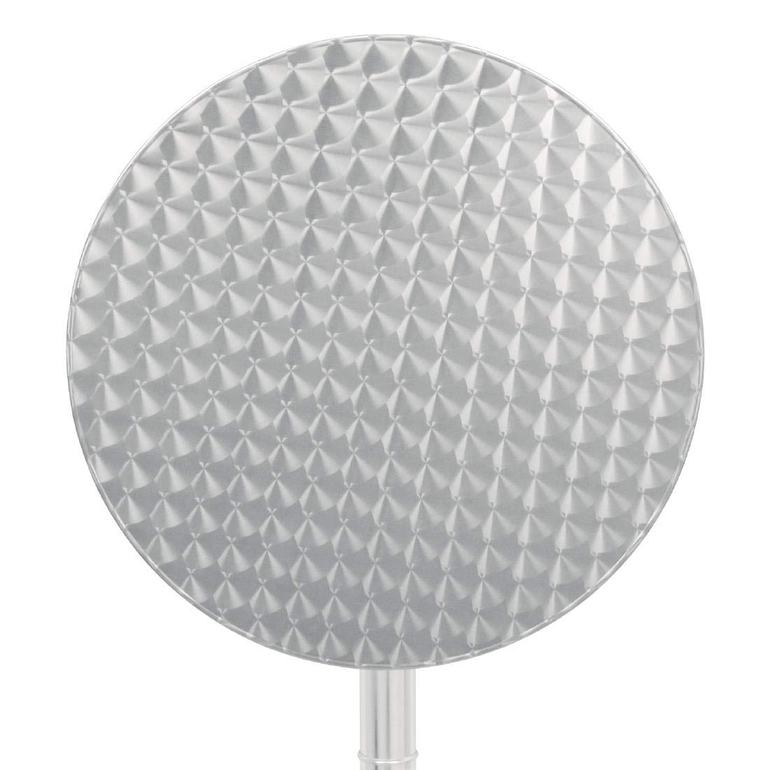 Bolero GR396 Flip Top Poseur Tafel, Roestvrijstaal, 600 mm doorsnee, Zilver