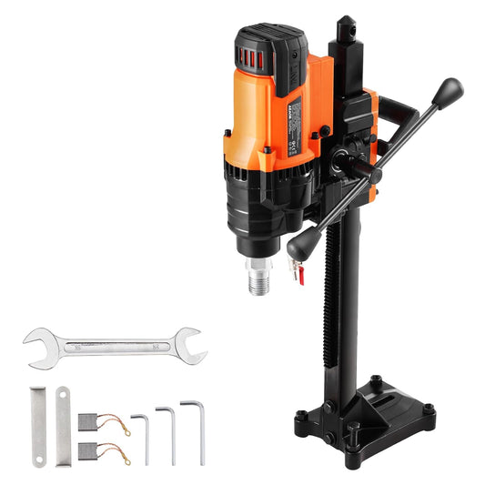 Diamantboormachine – Kernboormachine – Betonboor – Diameterboor – Boormachine 3000W – Boorbereik 20-200 mm – Waterdicht Zonder Hydraulische Afdichting