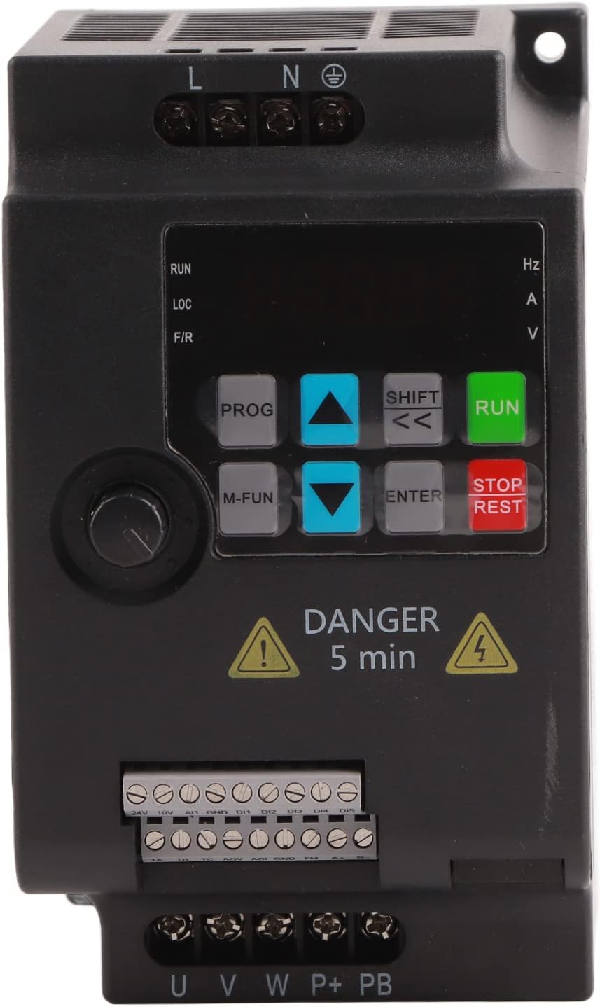 SKI780 Mini VFD 220 V / 380 V omvormer carico Convertitore di frequenza variabele omvormer monofase/trifase CA per motor trifase 0,75/1,5/2,2 kW (220VAC 2,2kW)