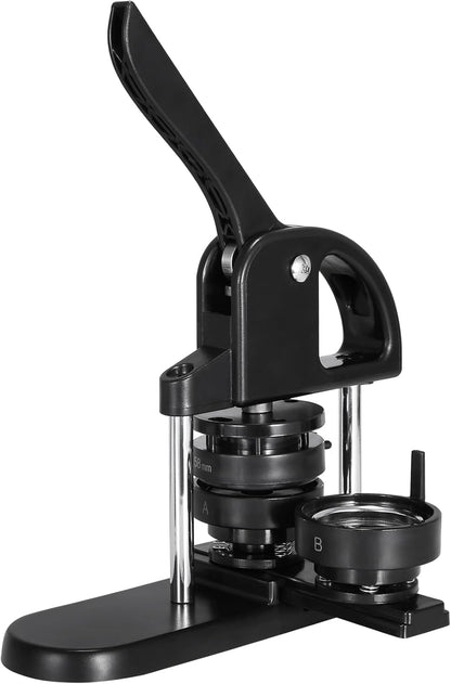 Knoopmachine - met knoopdelen - Ergonomische booghandgreep - Maker voor DIY-knoppen - Zwart - QUORE