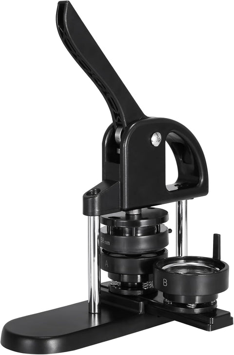 Knoopmachine - met knoopdelen - Ergonomische booghandgreep - Maker voor DIY-knoppen - Zwart - QUORE