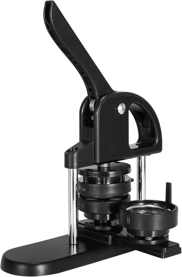 Knoopmachine - met knoopdelen - Ergonomische booghandgreep - Maker voor DIY-knoppen - Zwart - QUORE