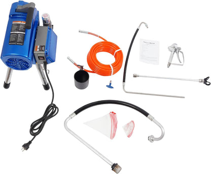 High Pressure Airless Verfspuit – Verfspuitmachine – Spuitapparaat – Verfspuit – Airless Schildermachine – 1200 W Motor – 3000 PSI Druk – Inclusief 15m Slang & Verlengsteel