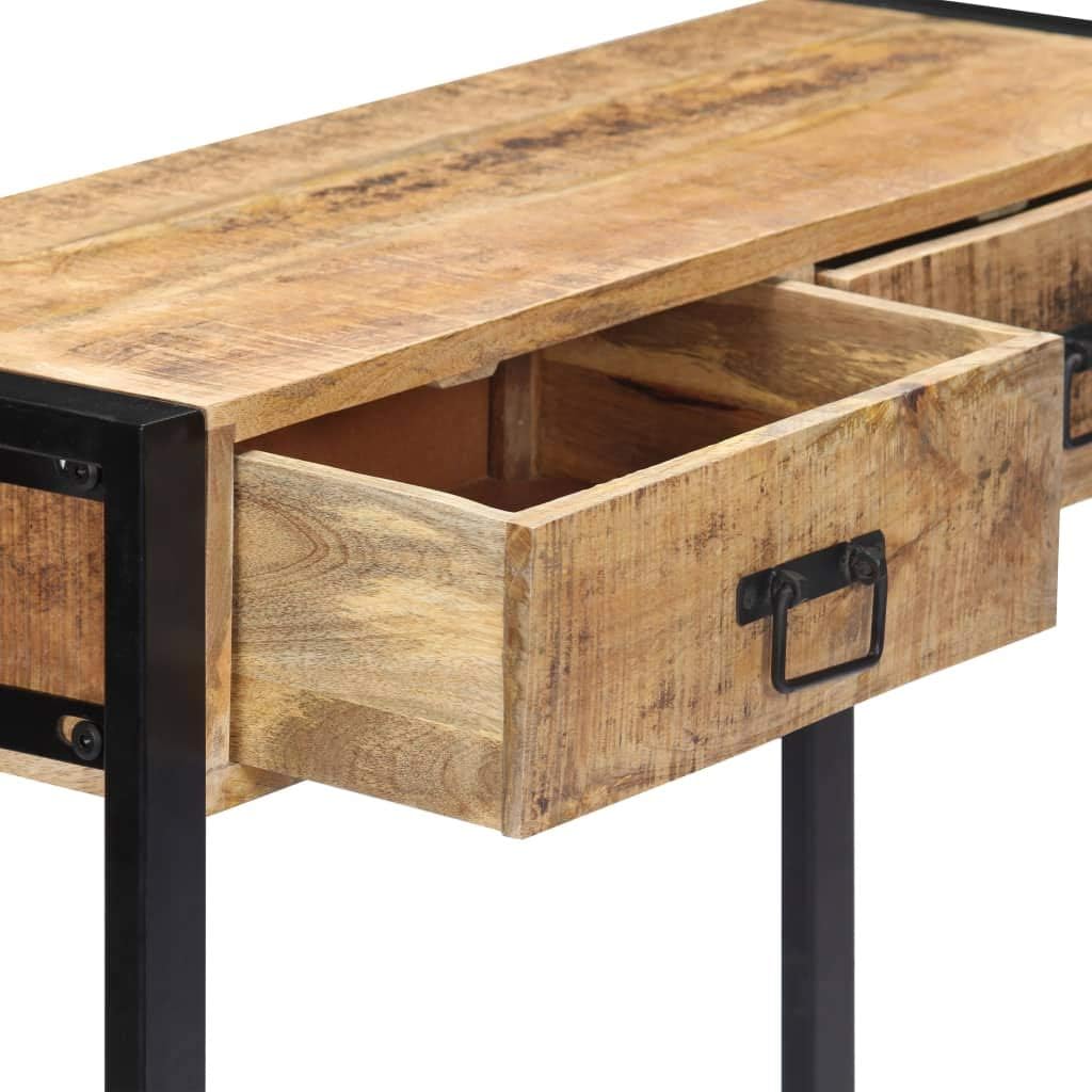 vidaXL Solid Mango Wood Wall Table Table Half Table Entrance Table Console Table