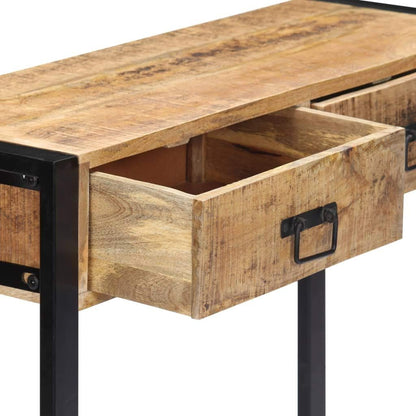 vidaXL Solid Mango Wood Wall Table Table Half Table Entrance Table Console Table