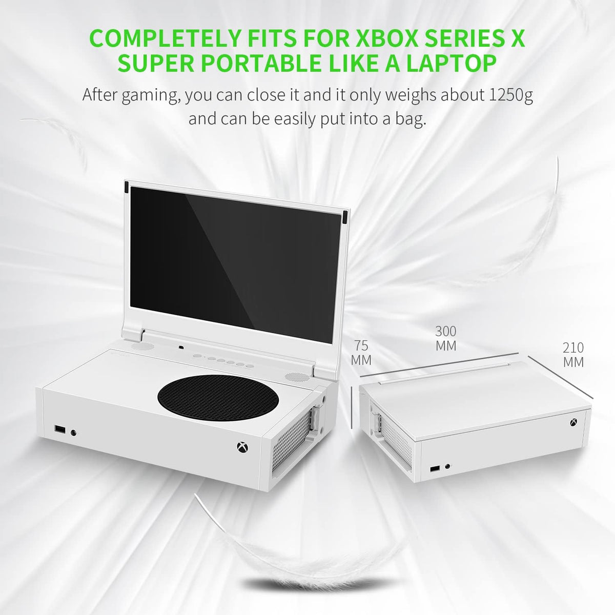 G-STORY 12.5 Inch Gaming Display, for Xbox Series S, FHD 1080P Portable Monitor with IPS, HDMI, HDR - QUORE