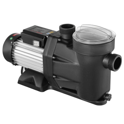 VEVOR Buitenaardse zwembadpomp, 220 V tot 240 V, dubbele snelheid, 1450/2860 omw/min, 1800 W, 33000 l/u, max. krachtige pomp, energiebesparende zwembadpomp voor bovengrondse zwembaden