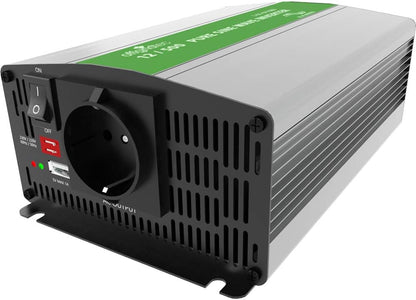 Offgridtec® PSI sinus spanningsomvormer 500W 1000W 12V naar 230V