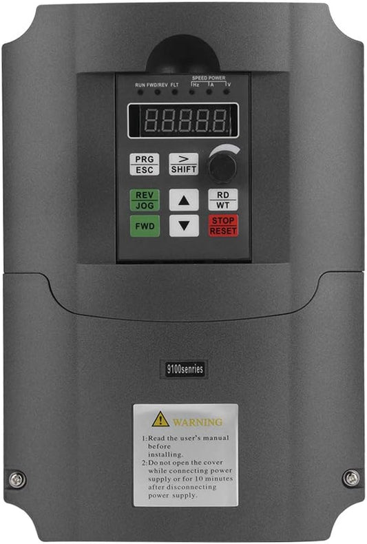 NFLIXIN variabele frequentieomvormer omvormer, enkelfasige 220VAC-ingang 3-fase 30VAC uitgang omvormeraandrijving, 7.5KW motorfrequentieomvormer