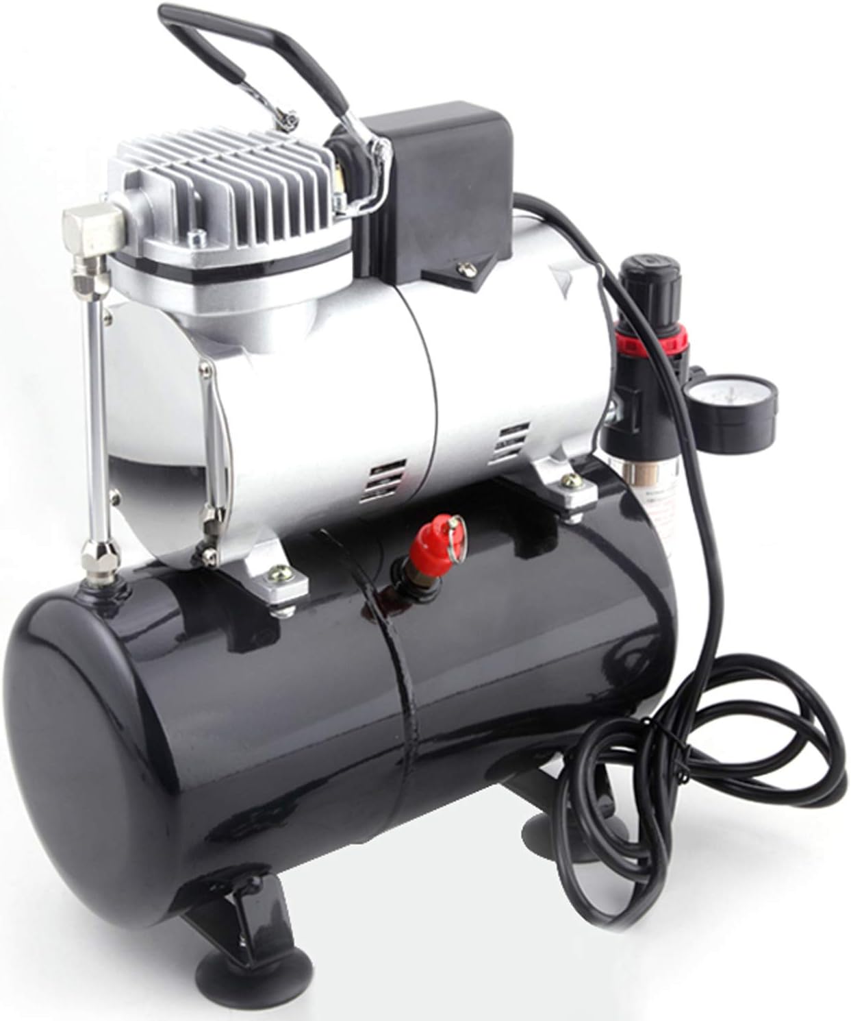 Airbrush Compressor – Olievrije Compressor – Pomp – Luchtcompressor – Spuitpomp – Stil Geluidsniveau – 3L Tank Met Koelventilator