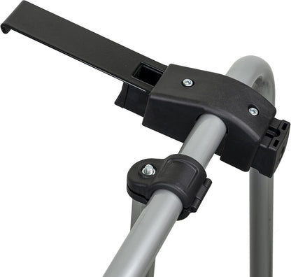 MENABO 38306878 Bicycle Carrier for Tailgate, Silver/Black, One Size - QUORE
