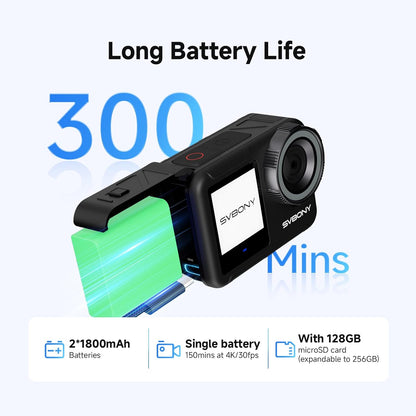 Actioncamera 4K – Actiecamera – Sportcamera – Outdoor Camera – Waterdichte Camera – Dual IPS Schermen – 30M Waterdicht Met Afstandsbediening