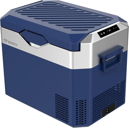 BINGI Compressor Koelbox, 30 Liter Draagbare Auto Koelkast, 12/24 V DC en 230 V AC, Mini-koelkast Voor Auto, Vrachtwagen, Camping, Camper en Thuis